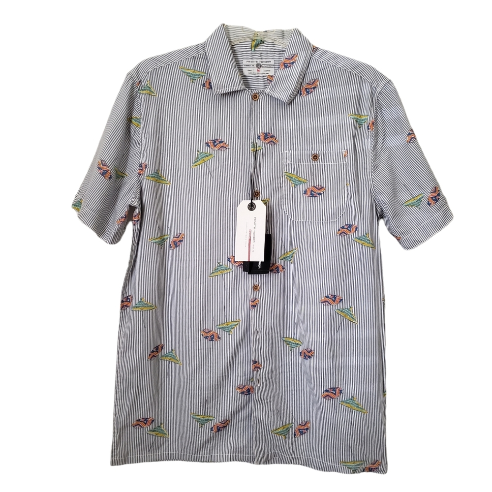 Private Member Men's Shirt Small M NEW Button Up Collar #80221